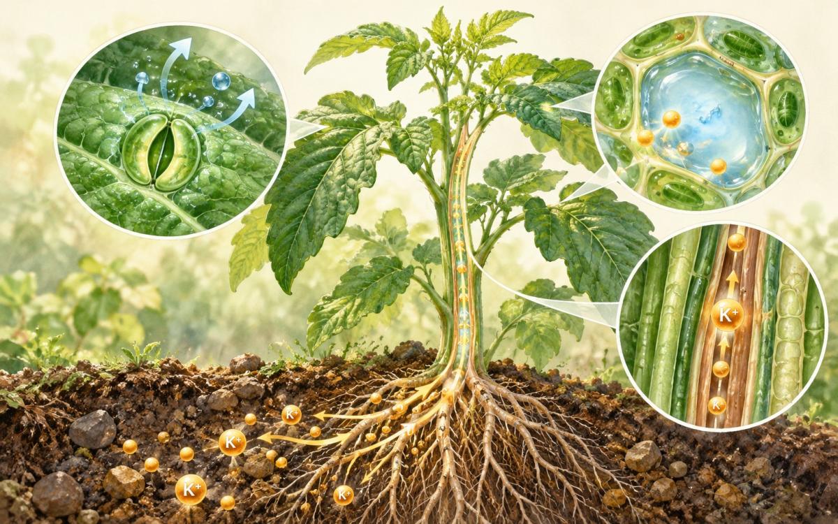 植物把鉀吸收進去以後,最後變成了什麼?