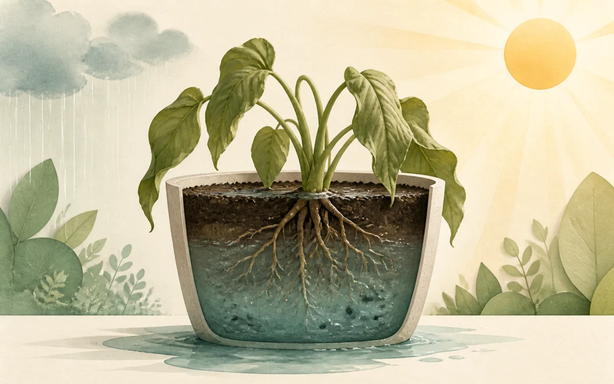 明明土裡都是水，植物為什麼還會萎凋？