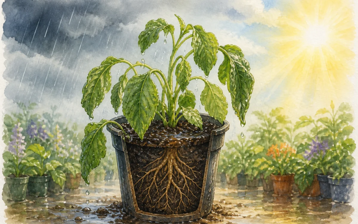 連續下雨後突然出大太陽,植物為什麼容易萎凋?
