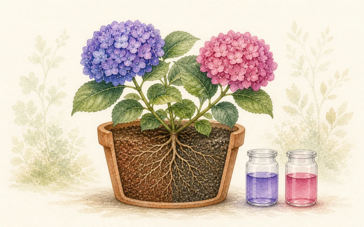 同一棵繡球花,為什麼今年紫色、明年卻變紅?